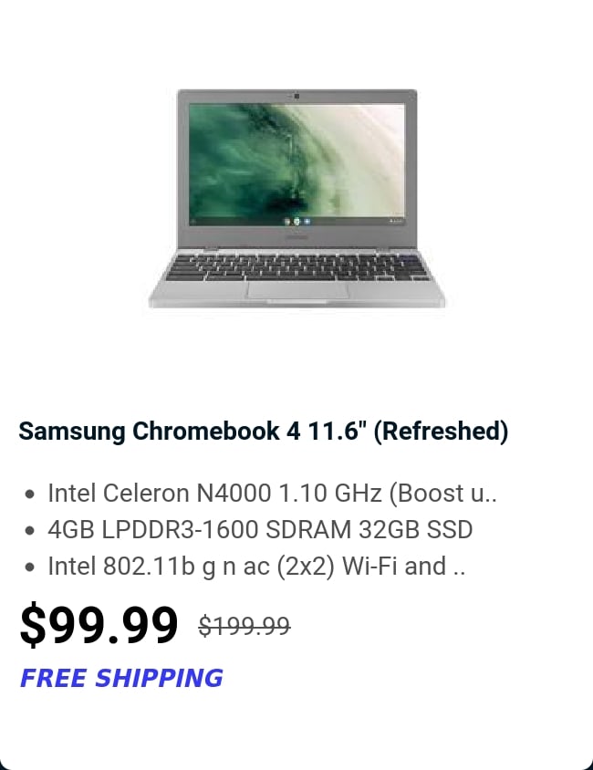 Samsung Chromebook 4 11.6