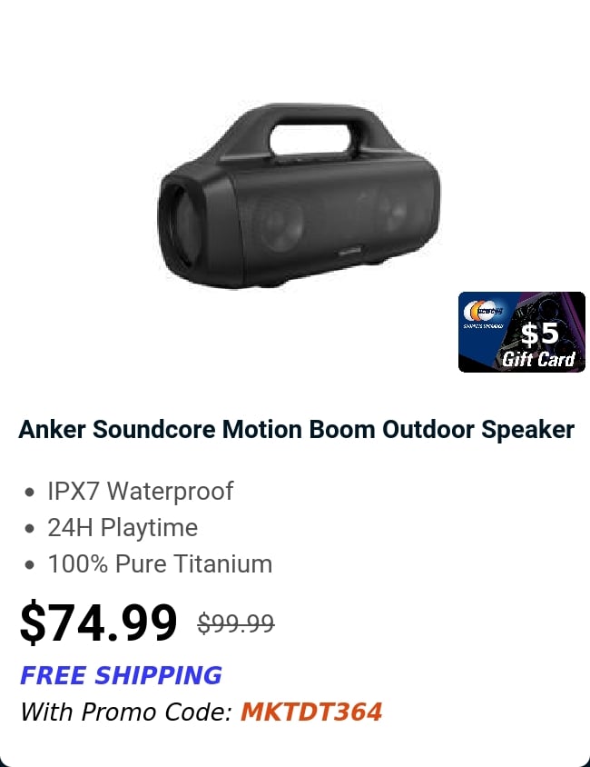 Anker Soundcore Motion Boom Outdoor Speaker 