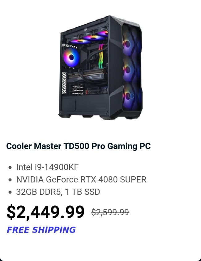 Cooler Master TD500 Pro Gaming PC 