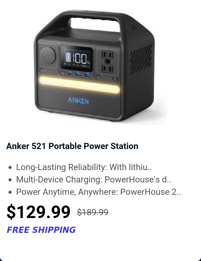 Anker 521 Portable Power Station 