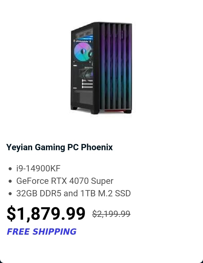 Yeyian Gaming PC Phoenix 