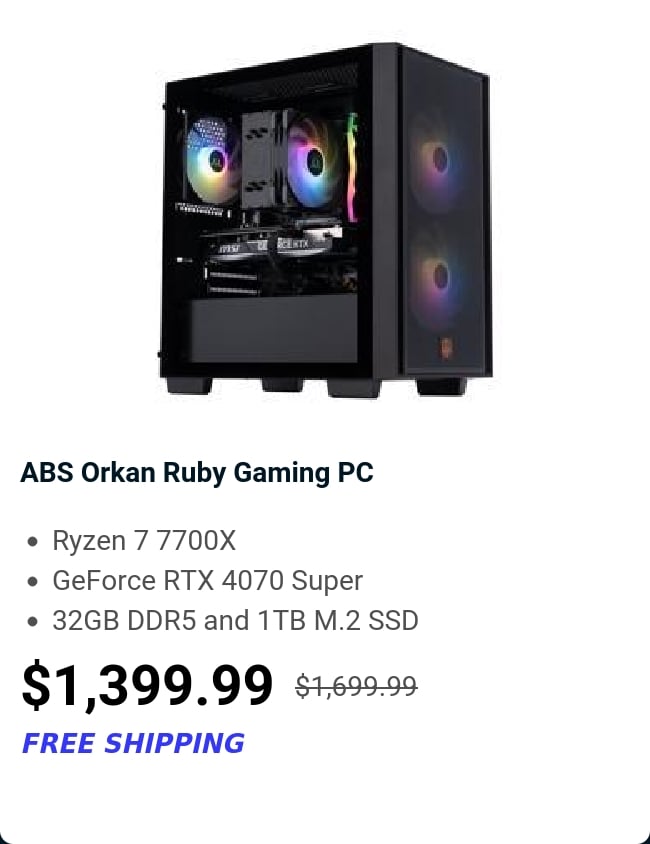 ABS Orkan Ruby Gaming PC 