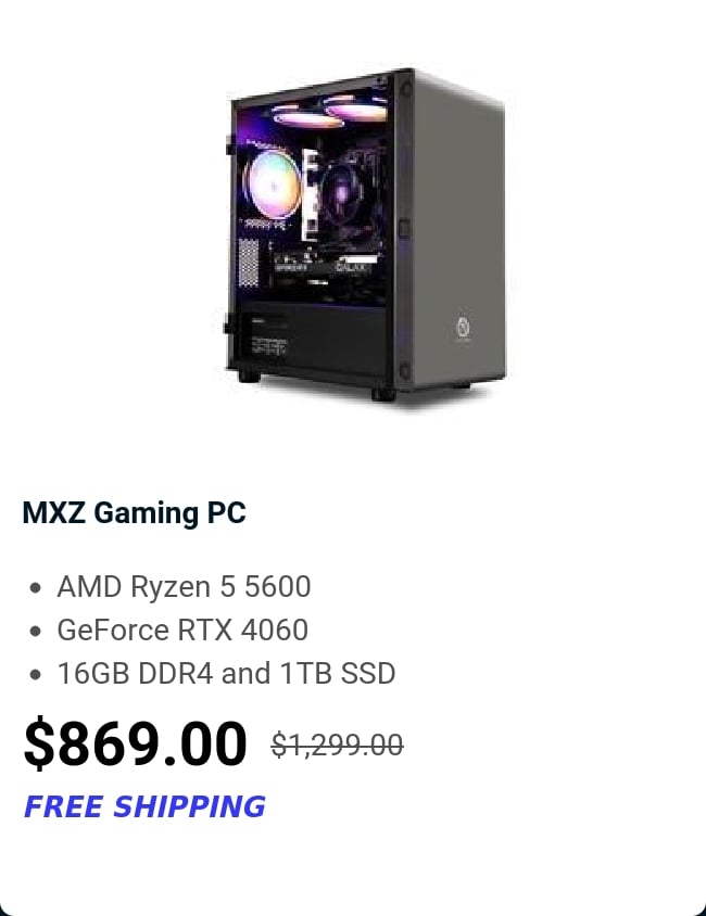 MXZ Gaming PC 