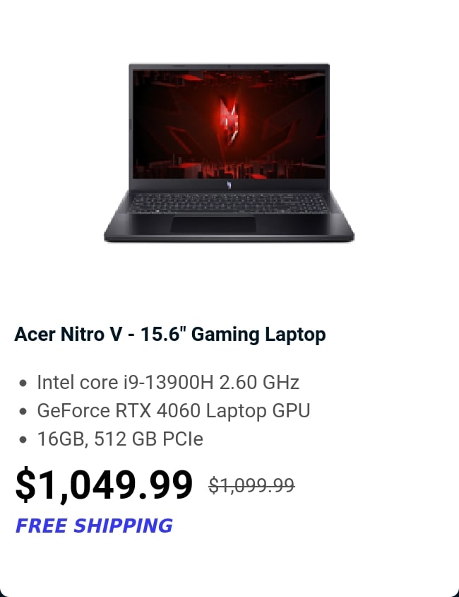 Acer Nitro V - 15.6