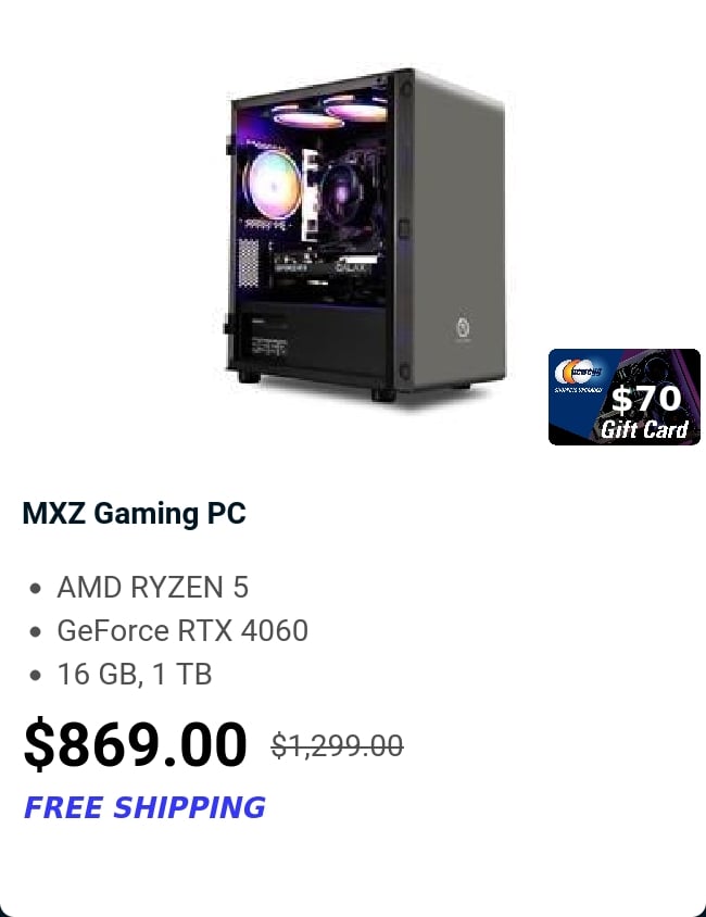 MXZ Gaming PC 