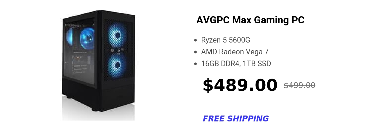 AVGPC Max Gaming PC 