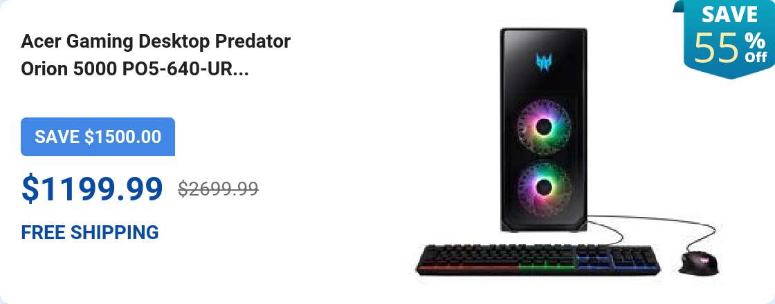 Acer Gaming Desktop Predator Orion 5000 PO5-640-UR...