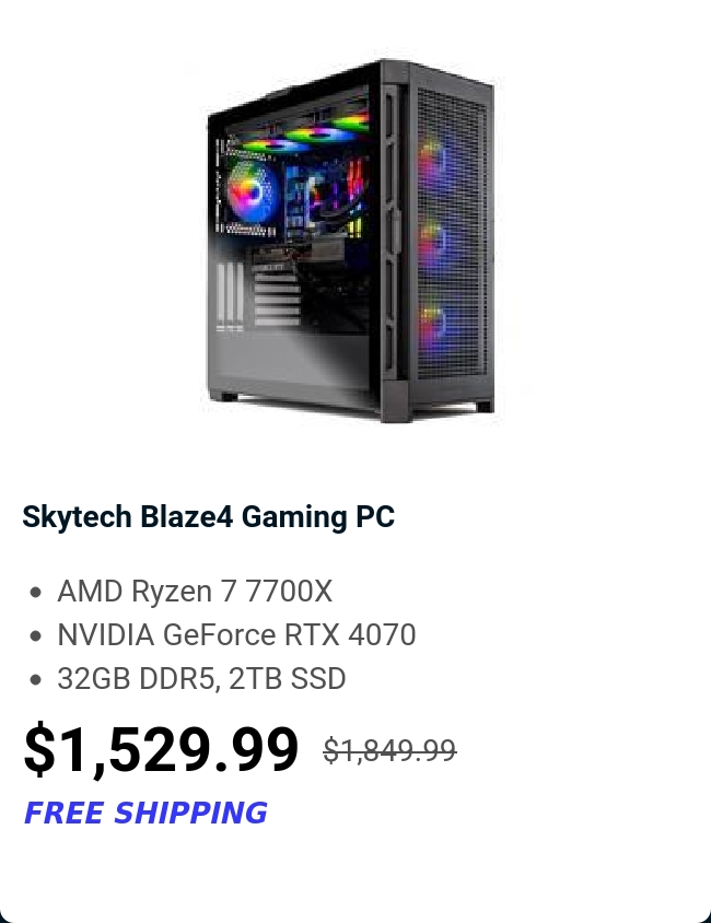 Skytech Blaze4 Gaming PC 