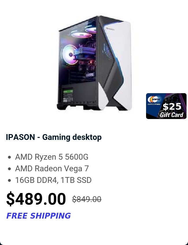 IPASON - Gaming desktop 