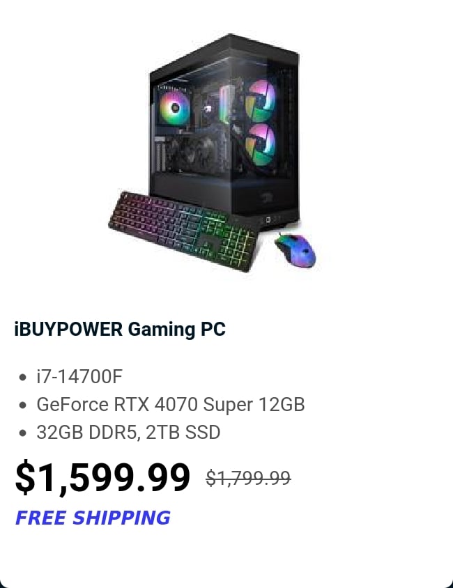 iBUYPOWER Gaming PC 