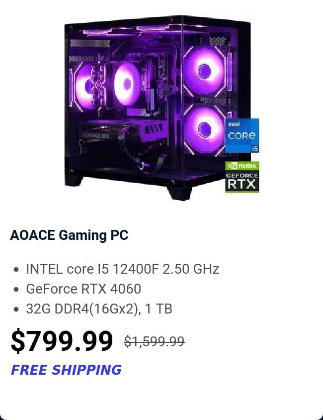 AOACE Gaming PC 