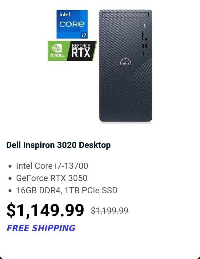 Dell Inspiron 3020 Desktop 