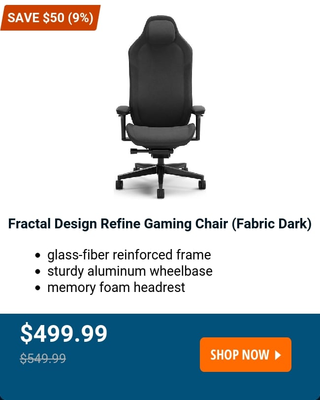 Fractal Design Refine Gaming Chair (Fabric Dark) 