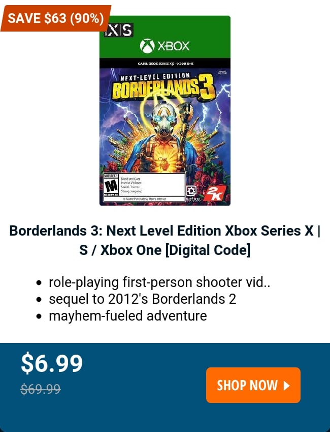 Borderlands 3: Next Level Edition Xbox Series X | S / Xbox One [Digital Code] 