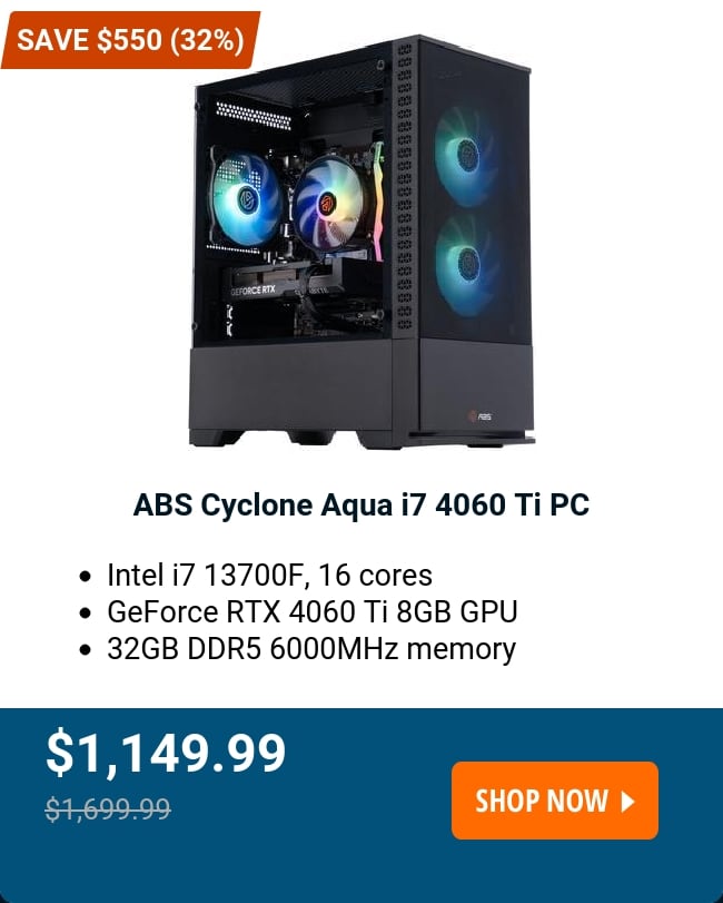 ABS Cyclone Aqua i7 4060 Ti PC 