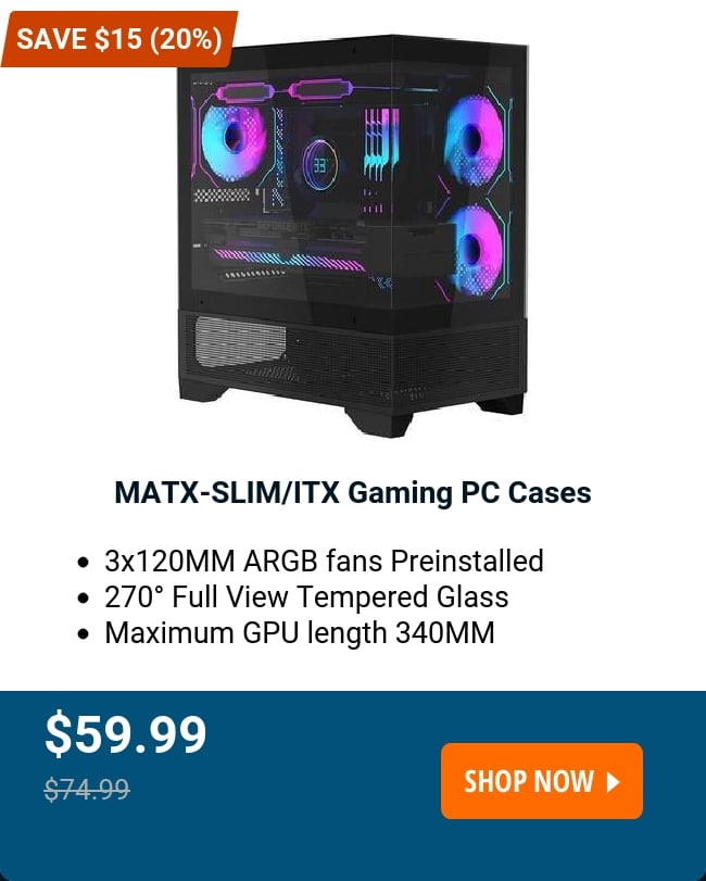 MATX-SLIM/ITX Gaming PC Cases 