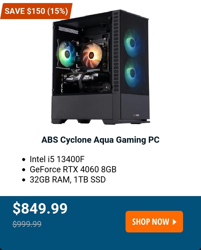 ABS Cyclone Aqua Gaming PC 