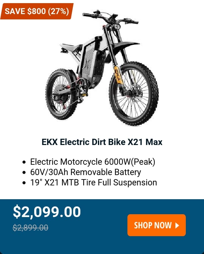 EKX Electric Dirt Bike X21 Max 