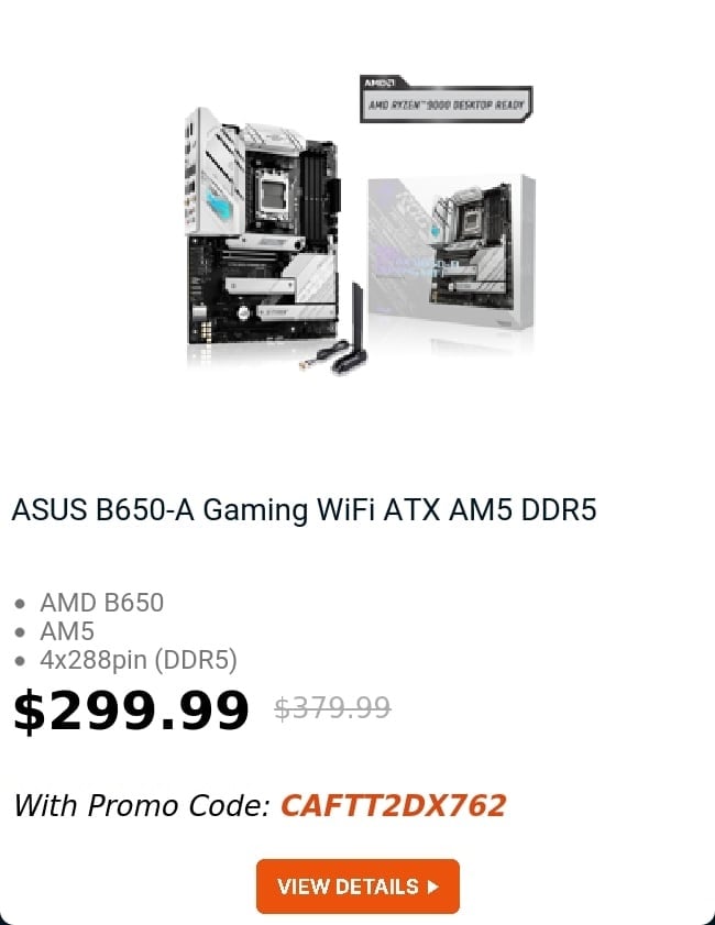 ASUS B650-A Gaming WiFi ATX AM5 DDR5 