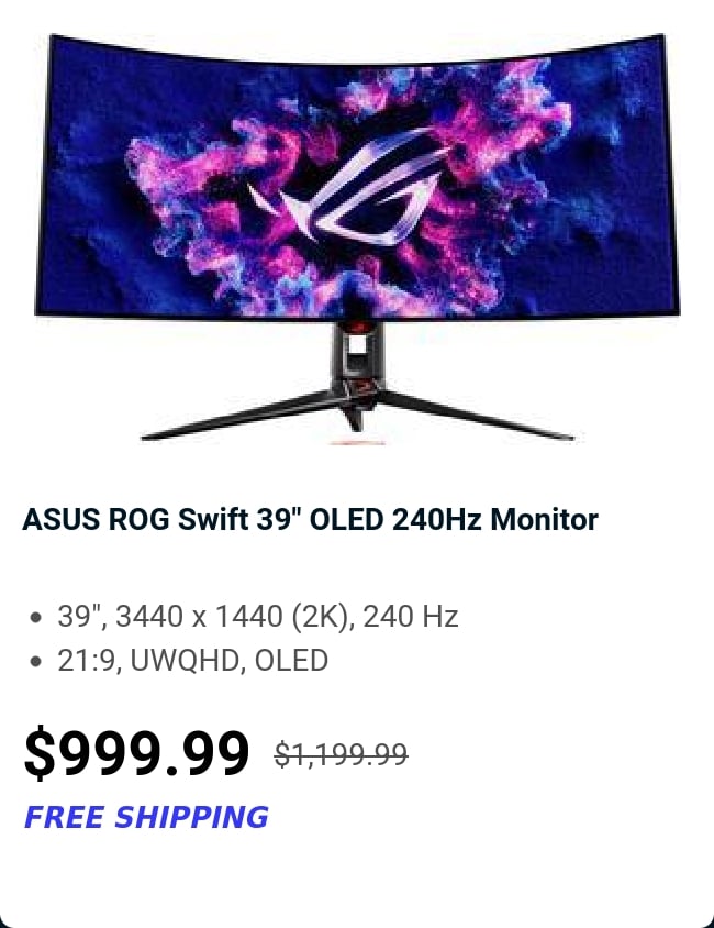 ASUS ROG Swift 39