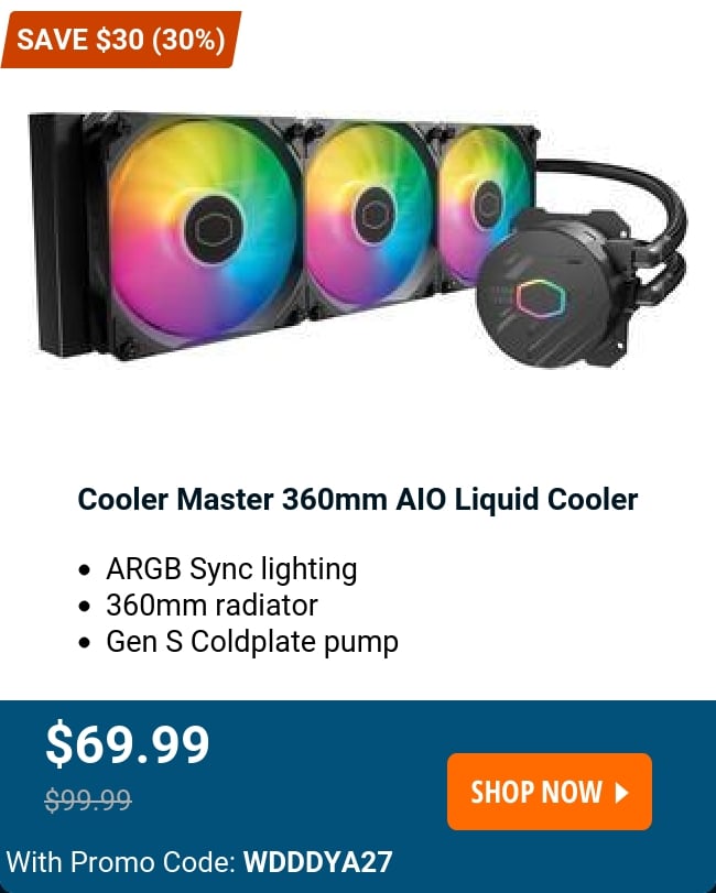 Cooler Master 360mm AIO Liquid Cooler 