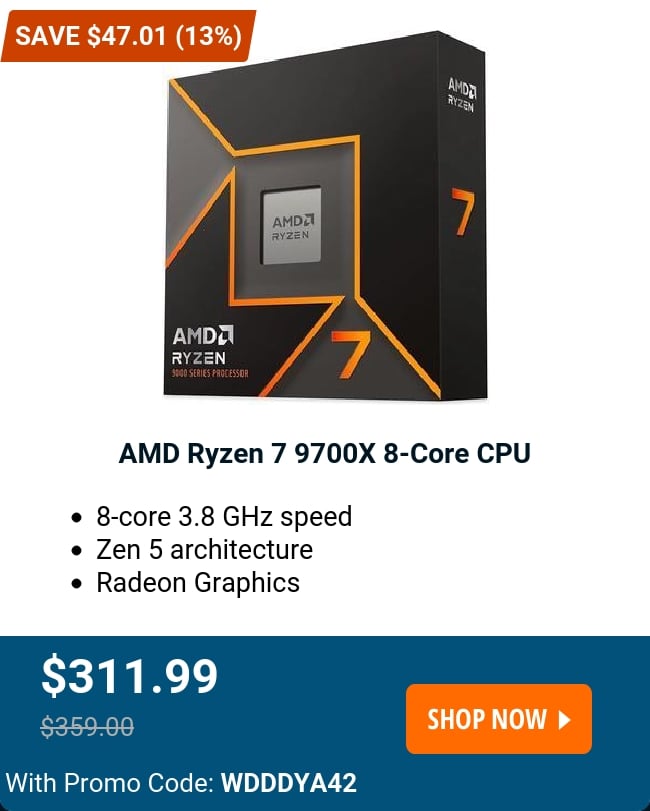 AMD Ryzen 7 9700X 8-Core CPU 