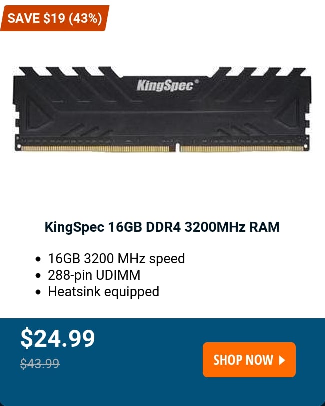 KingSpec 16GB DDR4 3200MHz RAM 