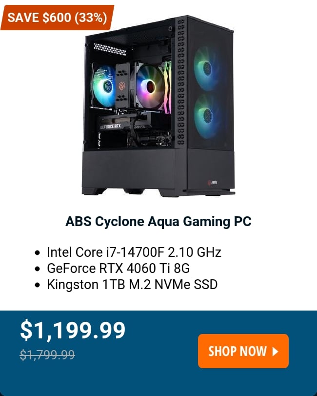 ABS Cyclone Aqua Gaming PC 