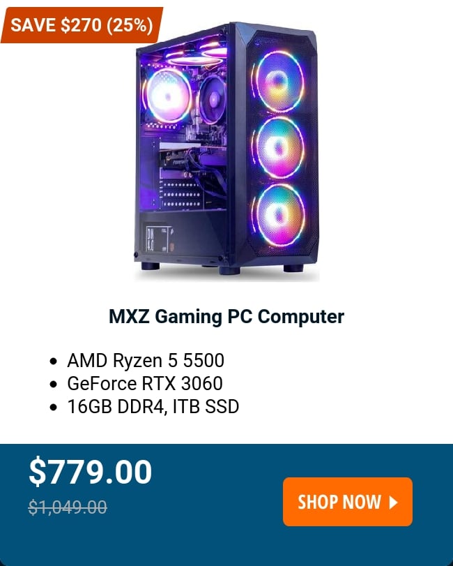 MXZ Gaming PC Computer 