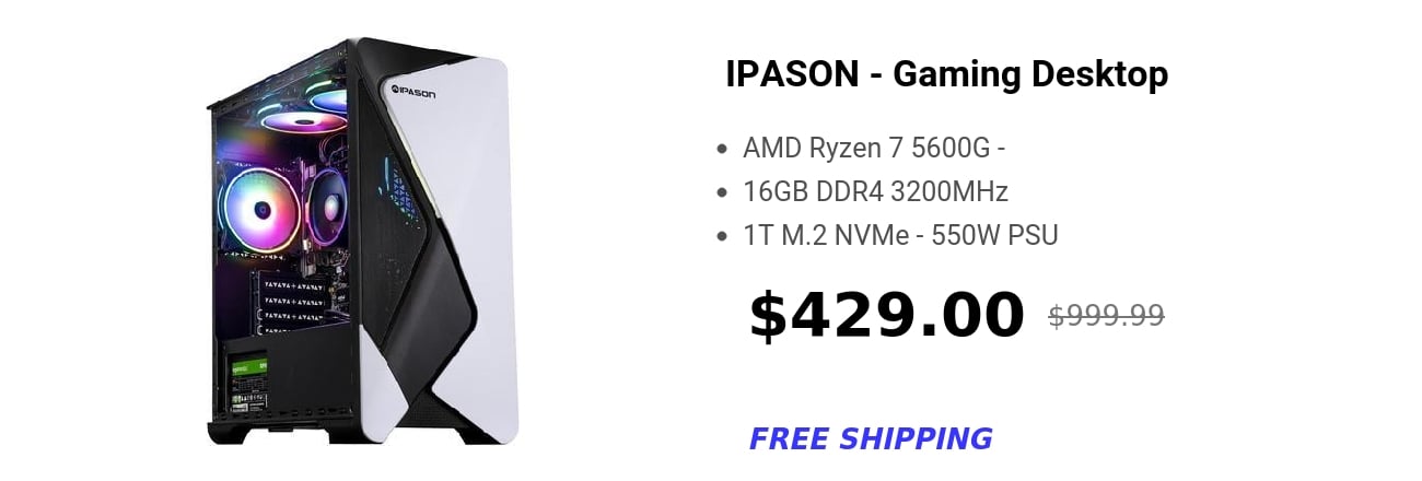 IPASON - Gaming Desktop 