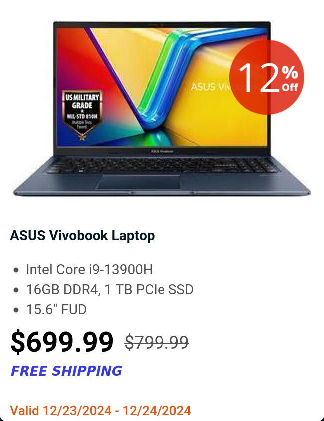 ASUS Vivobook Laptop 