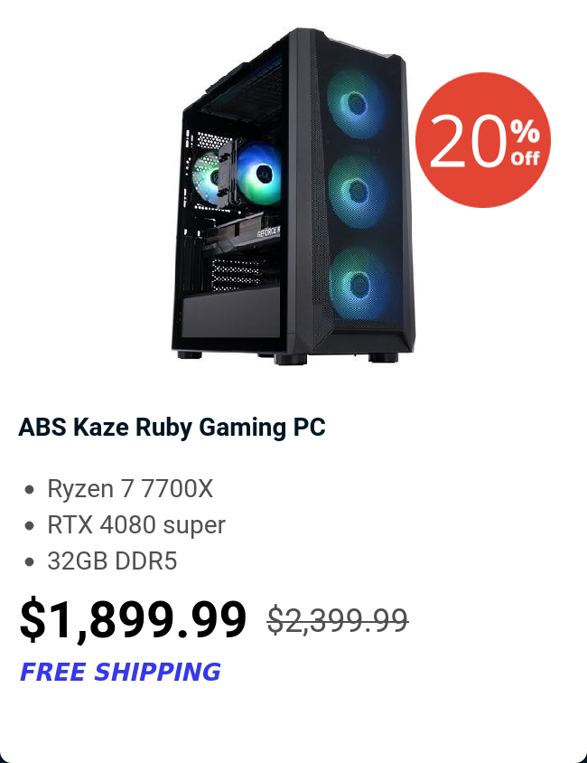 ABS Kaze Ruby Gaming PC 