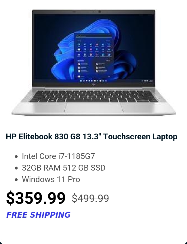 HP Elitebook 830 G8 13.3