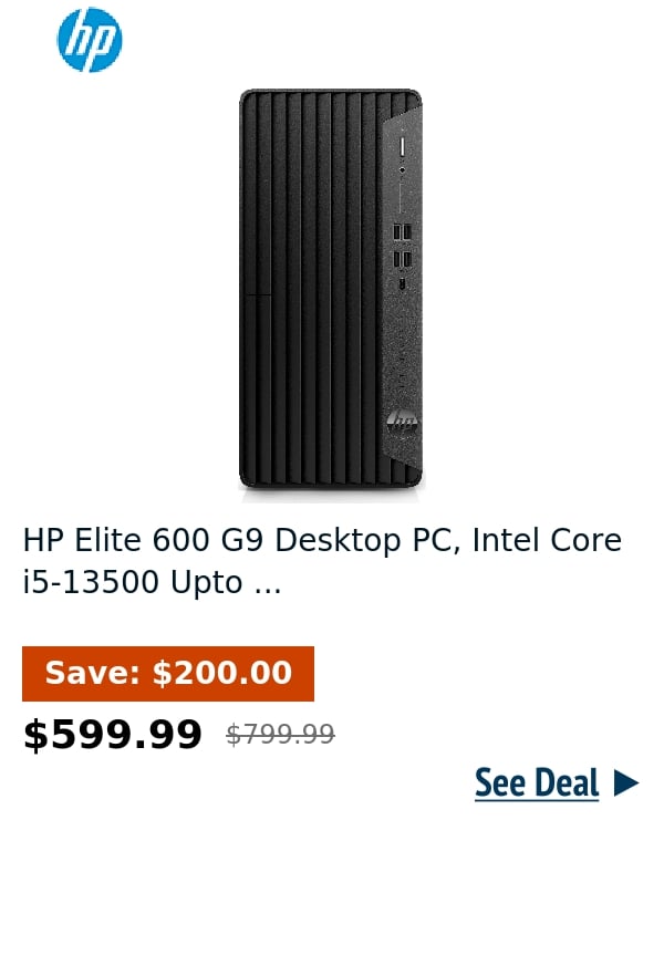HP Elite 600 G9 Desktop PC, Intel Core i5-13500 Upto ...