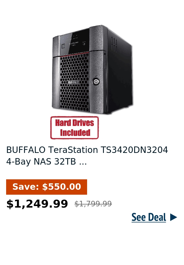 BUFFALO TeraStation TS3420DN3204 4-Bay NAS 32TB ...