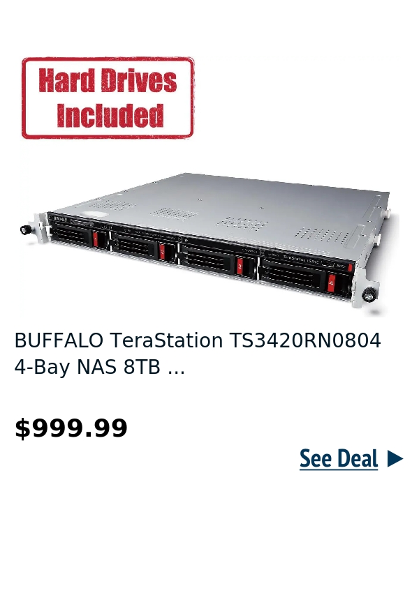 BUFFALO TeraStation TS3420RN0804 4-Bay NAS 8TB ...