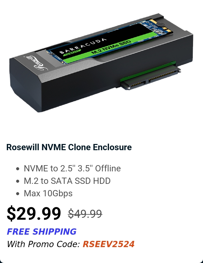 Rosewill NVME Clone Enclosure