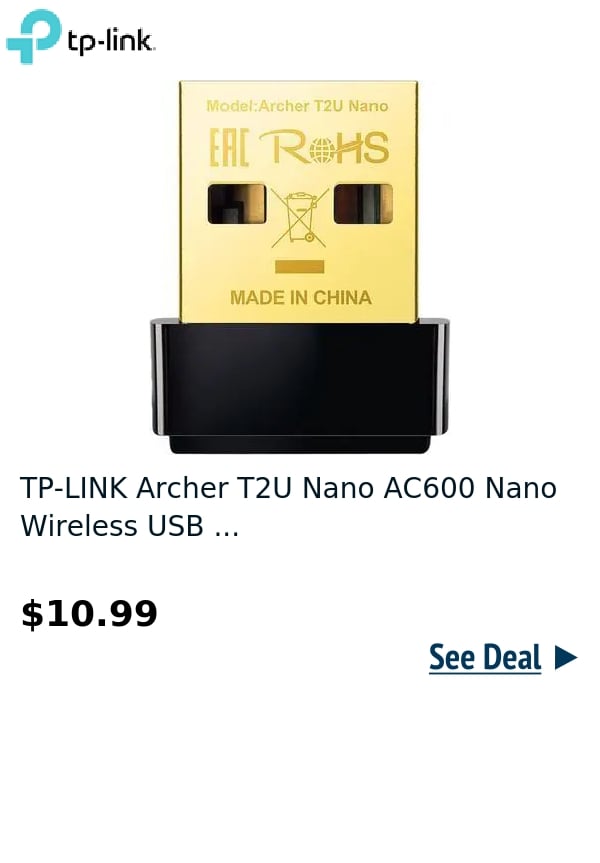 TP-LINK Archer T2U Nano AC600 Nano Wireless USB ...
