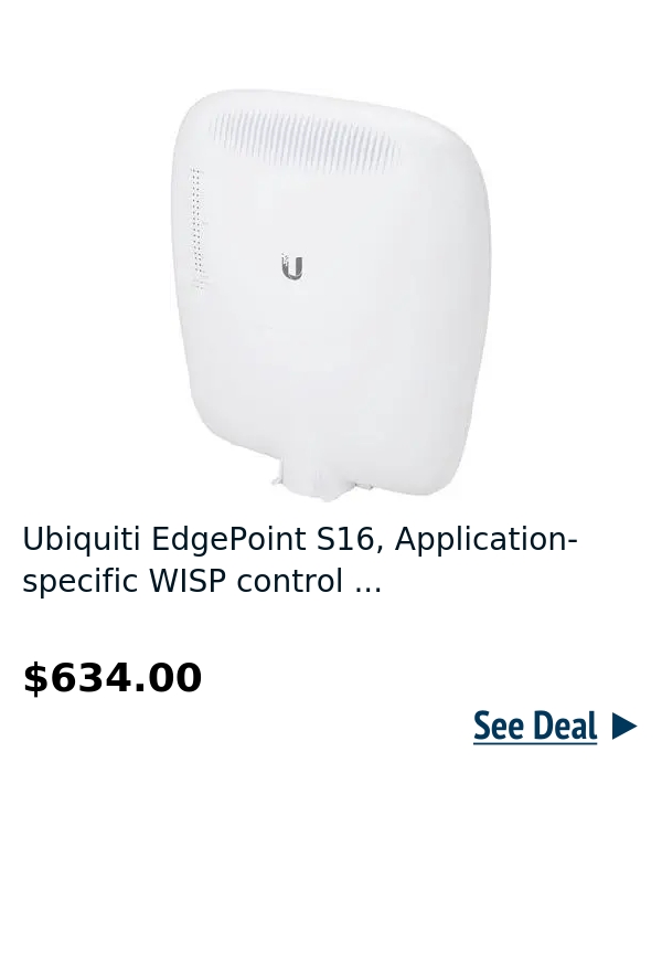 Ubiquiti EdgePoint S16, Application-specific WISP control ...