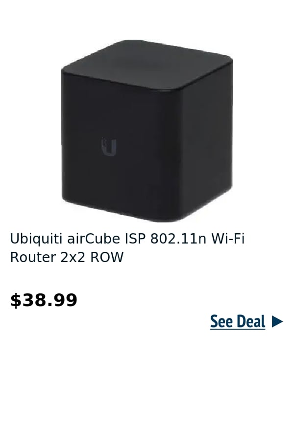 Ubiquiti airCube ISP 802.11n Wi-Fi Router 2x2 ROW 