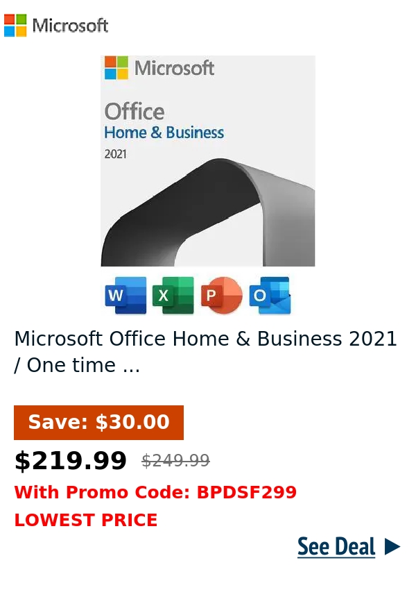 Microsoft Office Home & Business 2021 / One time ...