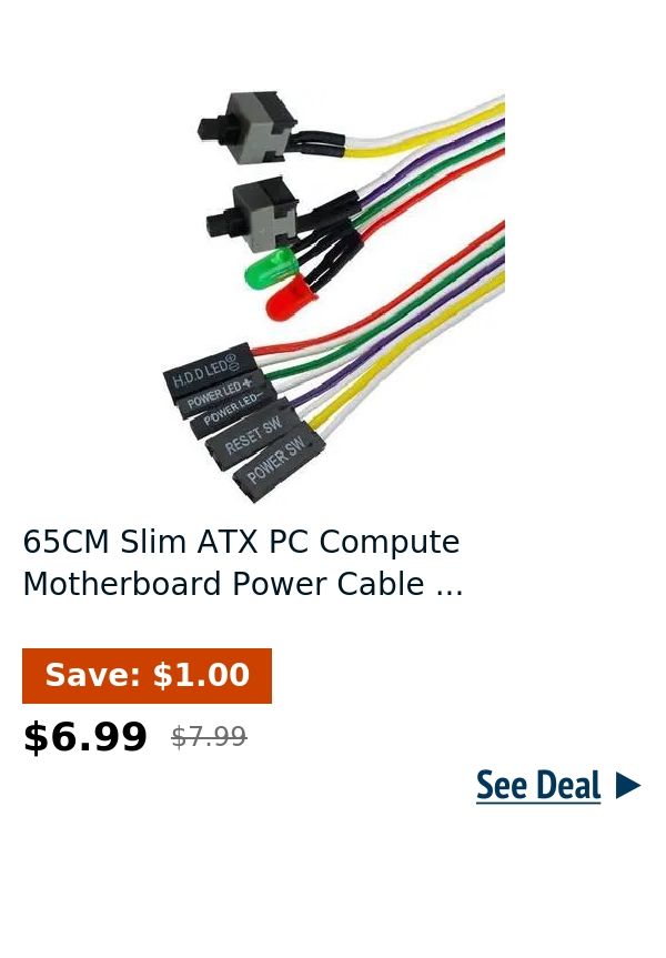 65CM Slim ATX PC Compute Motherboard Power Cable ...
