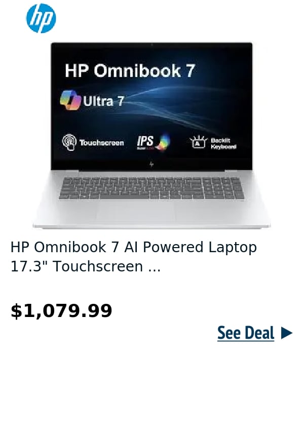 HP Omnibook 7 AI Powered Laptop 17.3