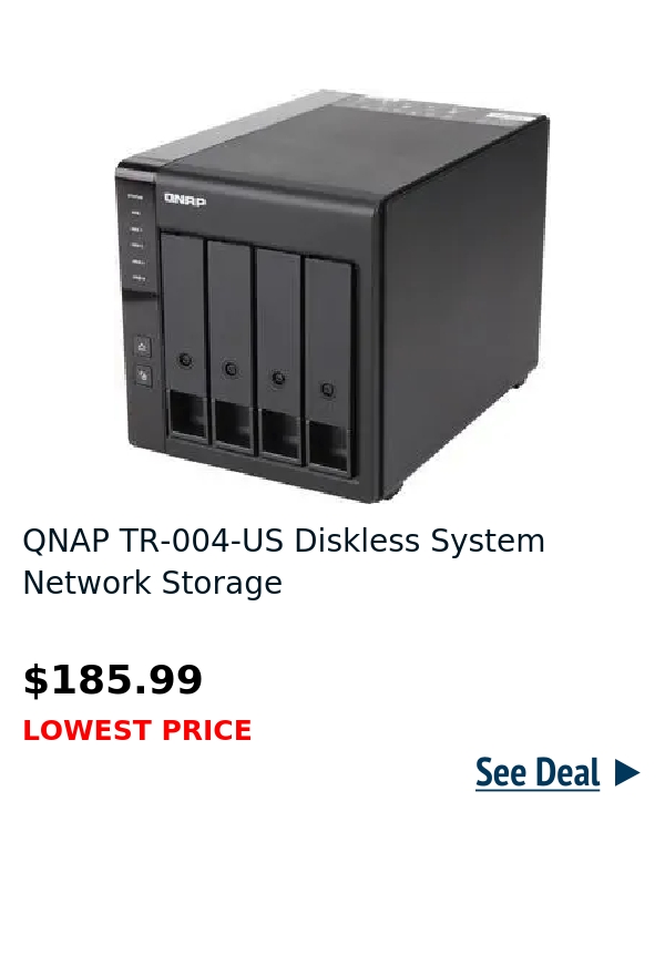 QNAP TR-004-US Diskless System Network Storage 