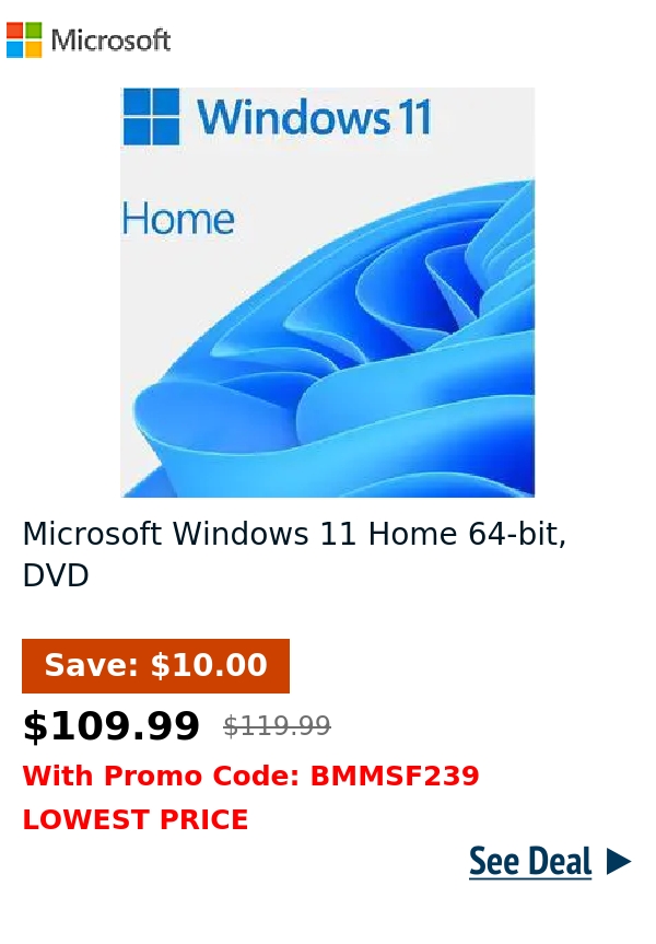 Microsoft Windows 11 Home 64-bit, DVD 