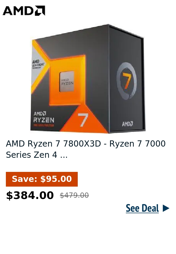 AMD Ryzen 7 7800X3D - Ryzen 7 7000 Series Zen 4 ...