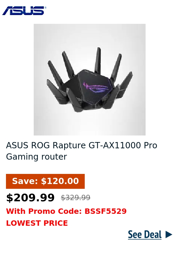 ASUS ROG Rapture GT-AX11000 Pro Gaming router 
