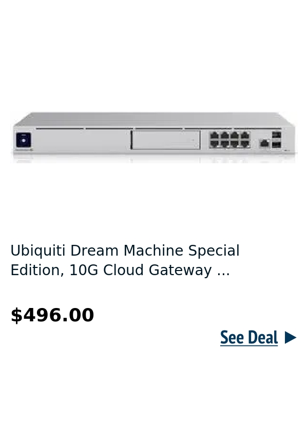 Ubiquiti Dream Machine Special Edition, 10G Cloud Gateway ...