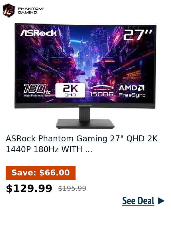 ASRock Phantom Gaming 27