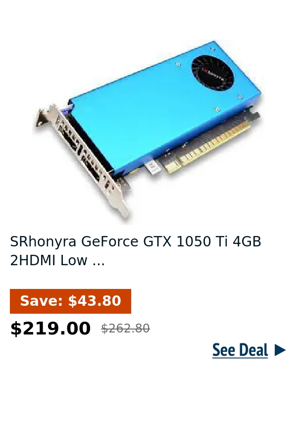 SRhonyra GeForce GTX 1050 Ti 4GB 2HDMI  Low ...